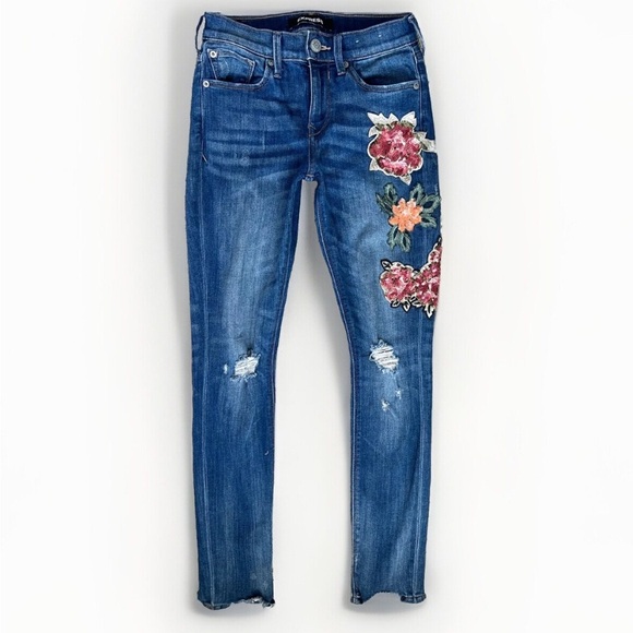 Express Denim - Express Womens Jeans size 0 Sequins Embellished Skinny Festival going out Denim